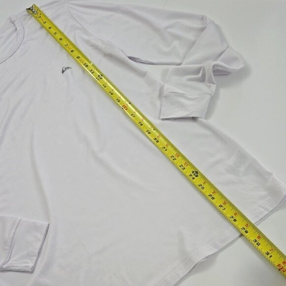 Quiksilver Men's Active White Long Sleeve Shirt Lightweight Stretch Size M - Picture 10 of 10